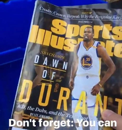 厲害了！俄城竟然呼吁球迷將KD奪冠雜志扔進垃圾桶