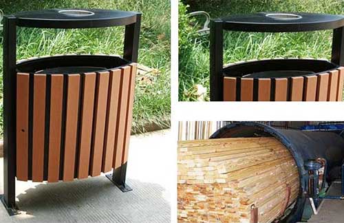 發(fā)貨廣州從化區(qū)，再獲好評(píng)的鋼木垃圾桶廠家