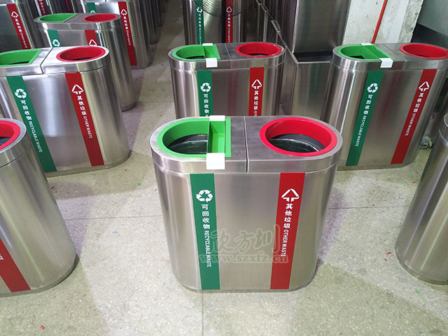 機(jī)場(chǎng)精品不銹鋼垃圾桶工廠生產(chǎn)圖
