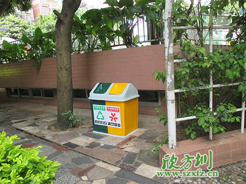 炎炎夏季，玻璃鋼垃圾桶為清遠(yuǎn)市街道帶來點(diǎn)點(diǎn)綠意