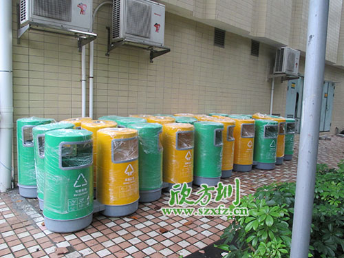 珠海小區(qū)玻璃鋼垃圾桶，有保障的玻璃鋼分類垃圾桶