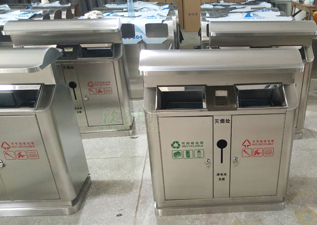 戶外不銹鋼分類(lèi)果皮箱遠(yuǎn)銷(xiāo)湖南株洲廣告公司