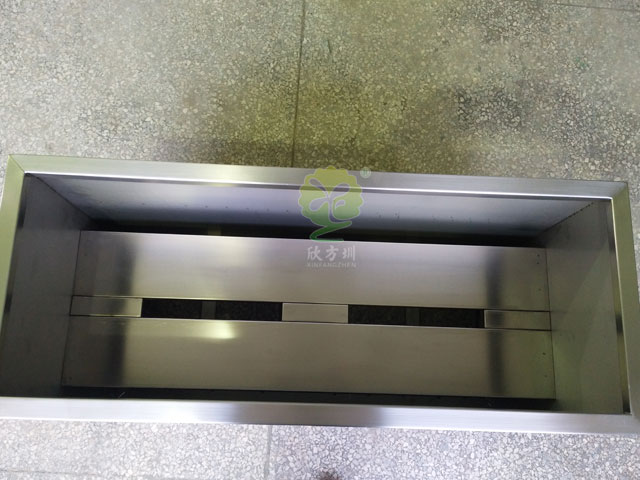 不銹鋼長(zhǎng)方形花箱戶(hù)外廣場(chǎng)景觀(guān)綠化花盆