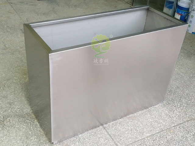 不銹鋼長(zhǎng)方形花箱戶(hù)外廣場(chǎng)景觀(guān)綠化花盆