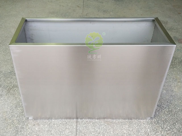 不銹鋼長(zhǎng)方形花箱戶(hù)外廣場(chǎng)景觀(guān)綠化花盆